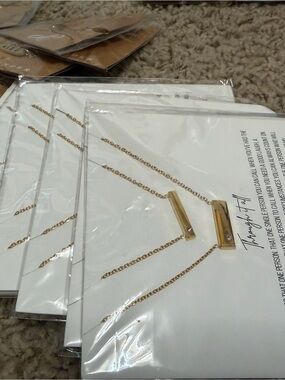 Minimalist Gold Bar Layered Necklace - Women Jewelry